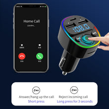 Load image into Gallery viewer, Car Bluetooth MP3 Player Audio FM Transmitter with Ambient Light, MP3 Player