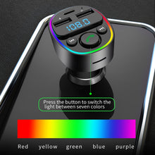 Load image into Gallery viewer, Car Bluetooth MP3 Player Audio FM Transmitter with Ambient Light, MP3 Player