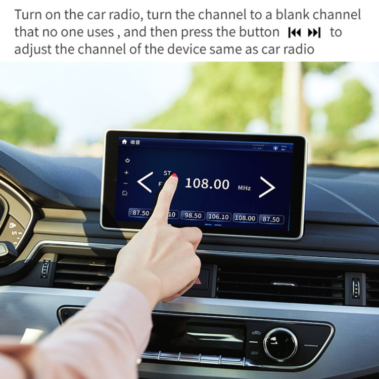 Car Bluetooth MP3 Player Audio FM Transmitter with Ambient Light, MP3 Player