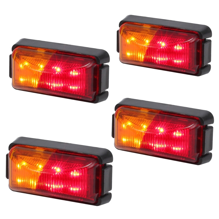 4pcs MK-049 Truck 8LEDs Double Color Side Marker Light, MK-049