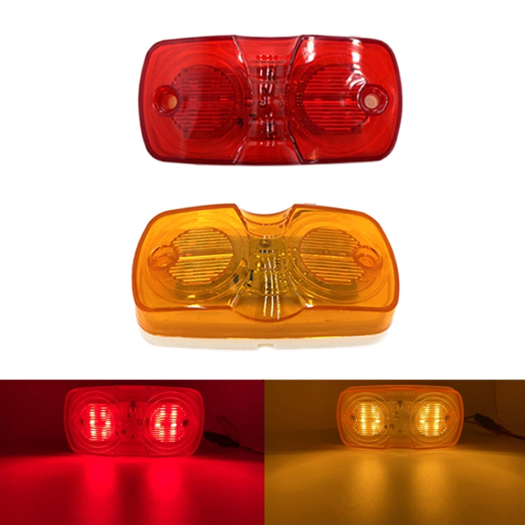 2pcs MK-106 Truck 12LEDs Side Marker Light, MK-106 (Red Light), MK-106 (Yellow Light)