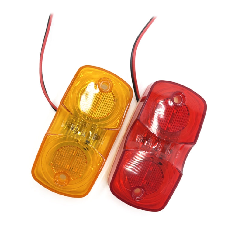 2pcs MK-106 Truck 12LEDs Side Marker Light, MK-106 (Red Light), MK-106 (Yellow Light)