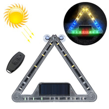 Load image into Gallery viewer, Car Triangular Light Warning Sign Solar Charging Strobe Emergency Ranger Light