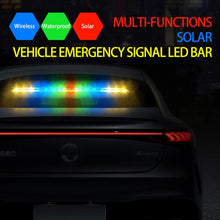 Load image into Gallery viewer, Car Triangular Light Warning Sign Solar Charging Strobe Emergency Ranger Light