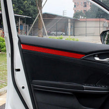 Load image into Gallery viewer, Car Carbon Fiber Door Decorative Strip for Honda Tenth Generation Civic 2016-2019, Left and Right Drive Universal, Door Decorative Strip