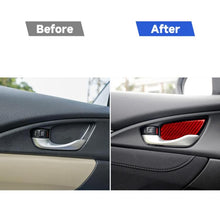Load image into Gallery viewer, Car Carbon Fiber Inside Door Wrist Decorative Sticker for Honda Tenth Generation Civic 2016-2019, Left and Right Drive Universal, Inside Door Wrist