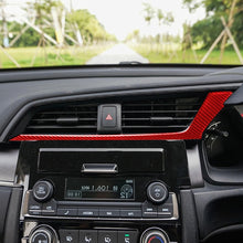 Load image into Gallery viewer, Car Carbon Fiber Below the Central Control Air Outlet Decorative Sticker for Honda Tenth Generation Civic 2016-2019, Right Drive, Below the Central Control Air Outlet Right Drive