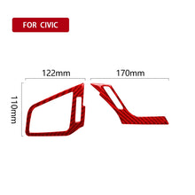 Load image into Gallery viewer, Car Carbon Fiber Left and Right Air Outlet Decorative Sticker for Honda Tenth Generation Civic 2016-2019, Right Drive, Air Outlet Right Drive