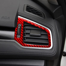 Load image into Gallery viewer, Car Carbon Fiber Left and Right Air Outlet Decorative Sticker for Honda Tenth Generation Civic 2016-2019, Left Drive, Air Outlet Left Drive