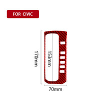 Load image into Gallery viewer, Car Carbon Fiber Gear Button Frame Decorative Sticker for Honda Tenth Generation Civic 2016-2019, Right Drive, Gear Button Right Drive