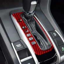 Load image into Gallery viewer, Car Carbon Fiber Gear Button Frame Decorative Sticker for Honda Tenth Generation Civic 2016-2019, Left Drive, Gear Button Left Drive