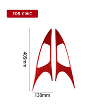 Load image into Gallery viewer, Car Carbon Fiber Door Handle Door Wrist Panel Decorative Sticker for Honda Tenth Generation Civic 2016-2019, Left and Right Drive Universal, Door Handle Door Wrist Panel