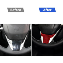 Load image into Gallery viewer, Car Carbon Fiber Steering Wheel Decorative Sticker for Honda Tenth Generation Civic 2016-2019, Left and Right Drive Universal, Steering Wheel
