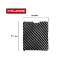 Load image into Gallery viewer, Car Carbon Fiber Driver Storage Box Decorative Sticker for Mitsubishi Lancer EVO 2008-2015, Left and Right Drive Universal, Driver Storage Box