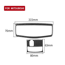 Load image into Gallery viewer, Car Carbon Fiber Roof Front Reading Light without Sunroof Decorative Sticker for Mitsubishi Lancer EVO 2008-2015, Left and Right Drive Universal, Roof Front Reading Light without Sunroof