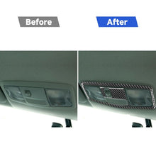 Load image into Gallery viewer, Car Carbon Fiber Roof Front Reading Light without Sunroof Decorative Sticker for Mitsubishi Lancer EVO 2008-2015, Left and Right Drive Universal, Roof Front Reading Light without Sunroof