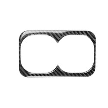 Load image into Gallery viewer, Car Carbon Fiber Rear Center Armrest Cup Holder Decorative Sticker for Mitsubishi Lancer EVO 2008-2015, Left and Right Drive Universal, Rear Center Armrest Cup Holder