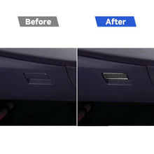 Load image into Gallery viewer, Car Carbon Fiber Passenger Side Storage Box Decorative Sticker for Mitsubishi Lancer EVO 2008-2015, Left and Right Drive Universal, Passenger Side Storage Bo