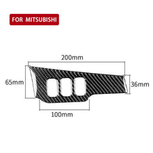 Load image into Gallery viewer, Car Carbon Fiber Dimming Control Panel Decorative Sticker for Mitsubishi Lancer EVO 2008-2015, Left Drive, Dimming Control Panel, Left Drive
