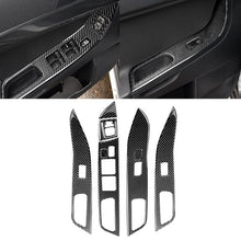 Load image into Gallery viewer, 6 PCS Car Carbon Fiber Glass Lift Panel Decorative Sticker for Mitsubishi Lancer EVO 2008-2015, Left Drive, Glass Lift Panel, Left Drive