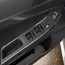 Load image into Gallery viewer, 6 PCS Car Carbon Fiber Glass Lift Panel Decorative Sticker for Mitsubishi Lancer EVO 2008-2015, Left Drive, Glass Lift Panel, Left Drive