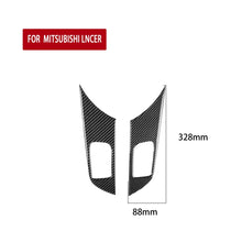 Load image into Gallery viewer, 2 PCS Car Carbon Fiber Door Handle Panel Decorative Sticker for Mitsubishi Lancer EVO 2008-2015, Left and Right Drive Universal, Door Handle Panel