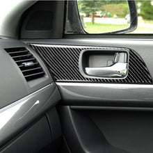 Load image into Gallery viewer, 2 PCS Car Carbon Fiber Door Handle Panel Decorative Sticker for Mitsubishi Lancer EVO 2008-2015, Left and Right Drive Universal, Door Handle Panel