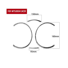 Load image into Gallery viewer, 4 PCS Car Carbon Fiber Speedometer Decorative Sticker for Mitsubishi Lancer EVO 2008-2015, Left and Right Drive Universal, Speedometer