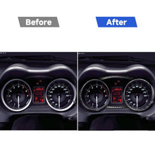 Load image into Gallery viewer, 4 PCS Car Carbon Fiber Speedometer Decorative Sticker for Mitsubishi Lancer EVO 2008-2015, Left and Right Drive Universal, Speedometer