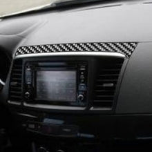 Load image into Gallery viewer, Car Carbon Fiber Navigation System Cover Decorative Sticker for Mitsubishi Lancer EVO 2008-2015, Left and Right Drive Universal, Navigation System Cover
