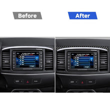 Load image into Gallery viewer, Car Carbon Fiber Navigation System Cover Decorative Sticker for Mitsubishi Lancer EVO 2008-2015, Left and Right Drive Universal, Navigation System Cover