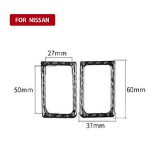 Load image into Gallery viewer, 2 PCS Car Carbon Fiber Left and Right Door Lock Decorative Sticker for Nissan GTR R35 2008-2020, Left and Right Drive Universal, Door Lock