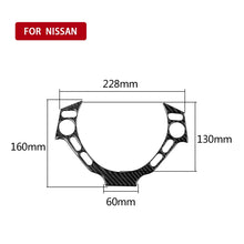 Load image into Gallery viewer, Car Carbon Fiber Steering Wheel Buttons Decorative Sticker for Nissan GTR R35 2008-2016, Left and Right Drive Universal, Steering Wheel Buttons