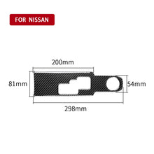 Load image into Gallery viewer, Car Carbon Fiber Gear Shift Panel Decorative Sticker for Nissan GTR R35 2008-2016, Left and Right Drive Universal, Gear Shift Panel