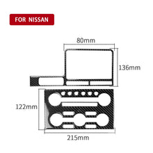 Load image into Gallery viewer, 2 PCS Car Carbon Fiber Navigation Instrument Decorative Sticker for Nissan GTR R35 2008-2016, Left Drive, Navigation Instrument, Left Drive