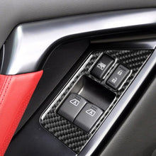 Load image into Gallery viewer, 2 PCS Car Carbon Fiber Window Lift Defogger Button Decorative Sticker for Nissan GTR R35 2008-2016, Left Drive, Window Lift Defogger Button, Left Drive