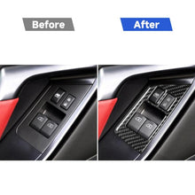 Load image into Gallery viewer, 2 PCS Car Carbon Fiber Window Lift Defogger Button Decorative Sticker for Nissan GTR R35 2008-2016, Left Drive, Window Lift Defogger Button, Left Drive