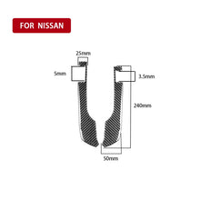 Load image into Gallery viewer, 2 PCS Car Carbon Fiber Speedometer Decorative Sticker for Nissan GTR R35 2008-2016, Left and Right Drive Universal, Speedometer