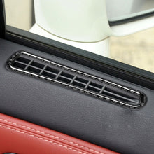 Load image into Gallery viewer, 2 PCS Car Carbon Fiber Defogging of Window Air Outlet Decorative Sticker for Nissan GTR R35 2008-2020, Left and Right Drive Universal, Defogging of Window Air Outlet