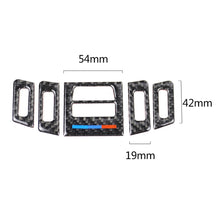Load image into Gallery viewer, 5 PCS Low Matching Carbon Fiber Car Air Outlet Decorative Sticker for BMW E90 / E92 / E93 2005-2012, Low Matching Air Outlet