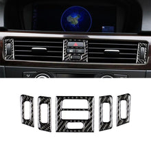 Load image into Gallery viewer, 5 PCS High Matching Carbon Fiber Car Air Outlet Decorative Sticker for BMW E90 / E92 / E93 2005-2012, High Matching Air Outlet