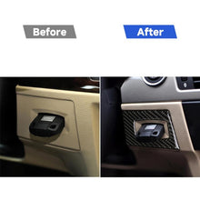 Load image into Gallery viewer, Carbon Fiber Car Left Driving Ignition Switch Decorative Sticker for BMW E90 / E92 2005-2012, Left Driving Ignition Switch
