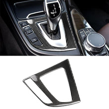 Load image into Gallery viewer, Carbon Fiber Car Gear Panel Decorative Sticker for BMW (F30) 2013-2017 / (F34) 2013-2017, Sutible for Left Driving, Gear Panel