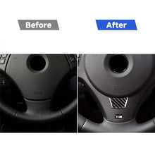 Load image into Gallery viewer, Little B Version Carbon Fiber Car Steering Wheel Decorative Sticker for BMW E90 2005-2012, Steering Wheel (Little B Version)