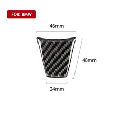Load image into Gallery viewer, Large A Version Carbon Fiber Car Steering Wheel Decorative Sticker for BMW E90 2005-2012, Steering Wheel