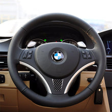 Load image into Gallery viewer, Large A Version Carbon Fiber Car Steering Wheel Decorative Sticker for BMW E90 2005-2012, Steering Wheel
