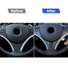 Load image into Gallery viewer, Large A Version Carbon Fiber Car Steering Wheel Decorative Sticker for BMW E90 2005-2012, Steering Wheel