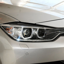Load image into Gallery viewer, 1 Pairs Carbon Fiber Car Lamp Eyebrow Decorative Sticker for BMW F30 2013-2015, Lamp Eyebrow