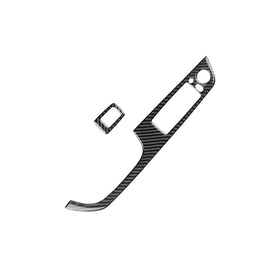 2 PCS Carbon Fiber Car Left Driving Lifting Panel Decorative Sticker for BMW E92 2005-2012, Diameter: 40.4cm, Diameter: 40.4cm