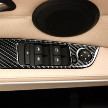 Load image into Gallery viewer, 4 PCS Carbon Fiber Car Left Driving Lifting Panel Decorative Sticker without Folding for BMW E90 / 320i / 325i, Diameter: 35.8cm, without Folding,Diameter: 35.8cm